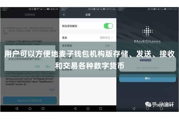 用户可以方便地麦子钱包机构版存储、发送、接收和交易各种数字货币